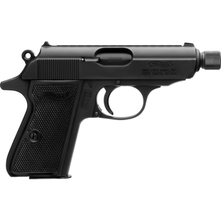 WALTHER PPK/S SD 32ACP BLACK - FS 7RD BLACK SYNTHETIC GRIPS