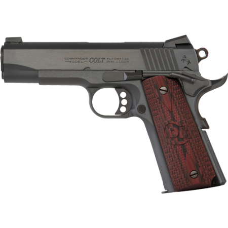 COLT COMBAT COMMANDER 9MM FS - 9-SHOT BLUED G10 GRIPS