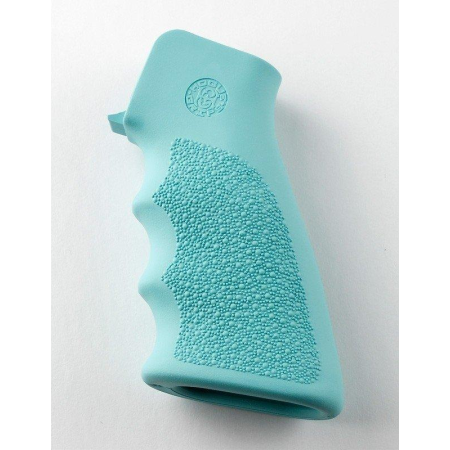 Hogue AR-15/M-16 Rubber Grip with Finger Grooves Aqua