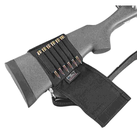 Uncle Mike's Plain Black Cartridge Holder Rifle Buttstock