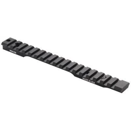 Weaver 1-Piece Extended Multi-Slot Picatinny Scope Base Savage 110 LA 8-40 0MOA Matte Clam