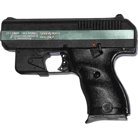 380 gun w/trigger-guard-mount laser 8 shot 3.5IN BBL BLK/SLV