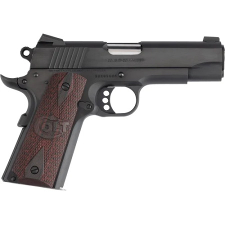 COLT COMBAT COMMANDER 38 SUPER - 4.25" BLUED/G10 BLACK CHERRY