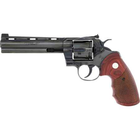 COLT PYTHON 357MAG 6" BLUED - SNAKE SCALE WALNUT (TALO)