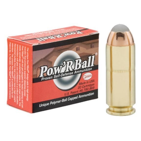 Glaser Pow'RBall Handgun Ammunition  10mm Auto 135 gr JHP 1400 fps 20/box