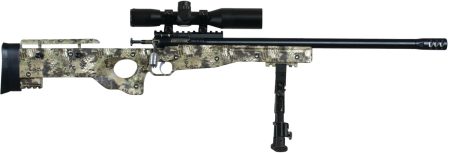 Crickett KSA2151 CPR Complete Package Youth 22 LR 1rd 16.12" Threaded Bull Barrel w/Muzzle Brake, Adjustable Cheek Comb Kryptek Camo Synthetic Stock, Integrated Buttstock & Forend Crickettinny Rails,
