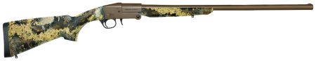 Charles Daly 930338 101 Compact 20 Gauge Break Open 3" 1rd 26" Flat Dark Earth Cerakote Steel Barrel & Receiver, Fixed TrueTimber Prairie Synthetic Stock, Beretta/Benelli Mobil Choke System