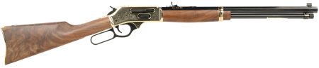 Henry Brass Wildlife Edition lever-action .30-30 Winchester 20in octagon barrel polished brass receiver walnut stock