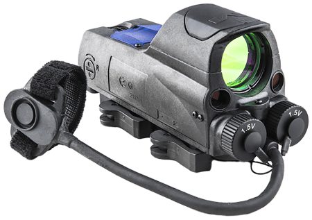 Meprolight USA 0687743 MOR PRO Black 1 x 30 mm 2.2 MOA Dot/Bullseye Reticle Green & IR Laser