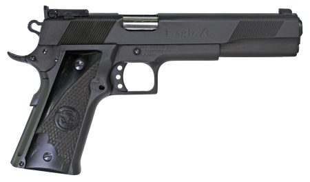Iver Johnson Arms EAGLEXL10DS Eagle XL  Full Size Frame 10mm Auto 15+1 6" Stainless Steel Barrel, Matte Black Steel Long/Serrated Slide, Black Steel Frame w/Beavertail, G10 Grip