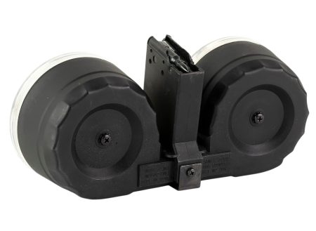 Kci Usa Inc KCIMZ067 AK  100rd Drum 223 Rem/5.56 NATO Fits AK Platform Black