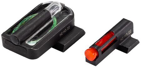 HiViz SFHFD21 FastDot  H3  Red/Fiber Optic Green Tritium Black Frame Fits Springfield Hellcat Pro