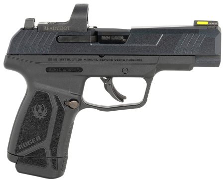 Ruger 3521 Max-9 Long RD 9mm Luger 12+1 4" Black Alloy Steel Optic Ready/Serrated Slide, Black Polymer Frame