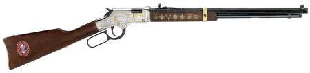 Henry Golden Boy Eagle Scout 2nd Edition lever-action rifle, 20-inch octagon blued barrel, walnut stock, engraved receiver