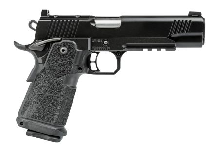 Kimber Mfg, Inc 3600302 DS Warrior 9mm Luger 20+1 5" Matte Stainless Barrel, KimPro Black Optic Cut/Serrated Slide, Black Stainless Steel Frame w/Beavertail & Picatinny Rail, Black Carbon Fiber Grip,