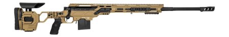 Cadex Inc CDX30LITE30824BR20I2F1 CDX-30 Lite 308 Win 10+1 24" Black DLC Fluted Threaded Barrel, Hybrid Tan Cerakote Receiver w/Picatinny Rail, M-LOK Handguard, Adjustable Folding Hybrid Tan Buttstock,