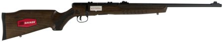 Savage Arms 70810 B Series G Full Size 17 HMR 10+1 21" Matte Black Sporter Barrel, Matte Black Drilled & Tapped Carbon Steel Receiver, Satin Hardwood Fixed Stock, Right Hand