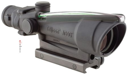 Trijicon 100149 ACOG Black Hardcoat Anodized 3.5x35mm Illuminated Green Chevron .223/5.56 BDC Reticle