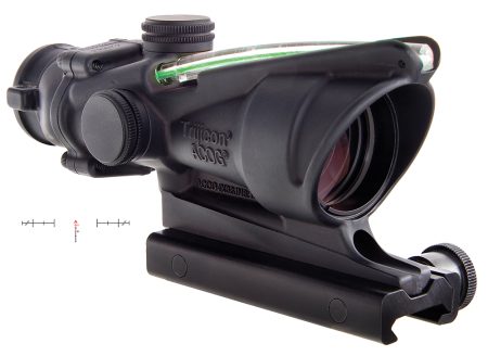 Trijicon 100209 ACOG Black Hardcoat Anodized 4x32mm Illuminated Green Crosshair .223/5.56 BDC Reticle