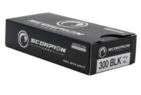 SCORPION 300 BLACKOUT - 147GR FMJ 20RD 10BX/CS