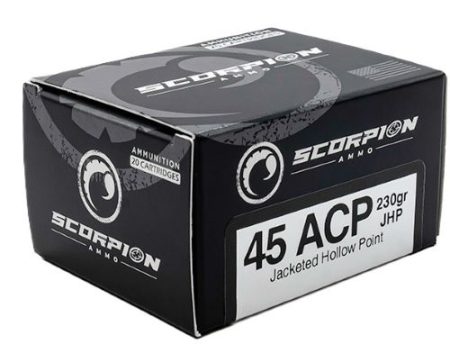 SCORPION 45ACP - 230GR JHP 20RD 10BX/CS