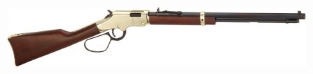 Henry Golden Boy large loop lever-action rifle .22 WMR Brasslite receiver walnut stock