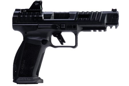 Canik SFx Rival Dark Side 9mm pistol with MeCanik MO1 optic and two 18-round magazines
