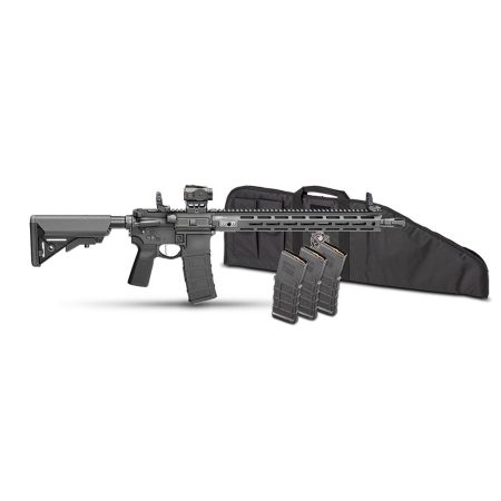 Springfield Saint Victor Gear Pac Carbine 5.56mm 30rd Magazines(4) 16' Barrel SBA3 4 Brace Viridian Venta Red Dot Bag
