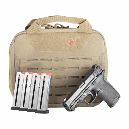 Smith & Wesson M&P380 Shield EZ M2.0 .380 Auto handgun, black, 3.68-inch barrel, bundled with case