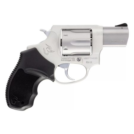 TAURUS 856 Ultra-Lite 2-inch stainless revolver with black rubber grip, 6-round cylinder