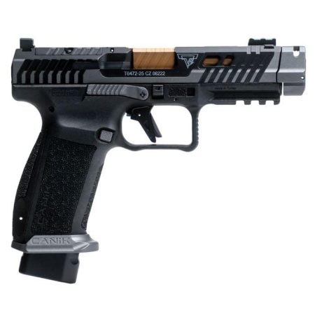 Canik TTI Combat Smoke 9mm 4.6in pistol in smoke gray finish