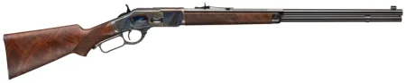 Winchester Model 1873 Deluxe Sporting Rifle .45 Long Colt 24 inch blued metal color case hardened receiver walnut stock