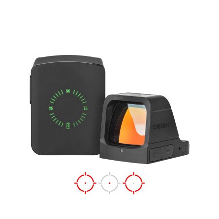 OSIGHT X, 3MOA DOT + 32MOA CIRCLE OPEN RED DOT SIGHT WITH CHARGING COVER