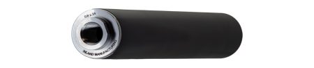 INLAND I-CAN II 7.5" Stainless Steel Black Ceramic 9mm Suppressor, 1/2x28 direct thread base