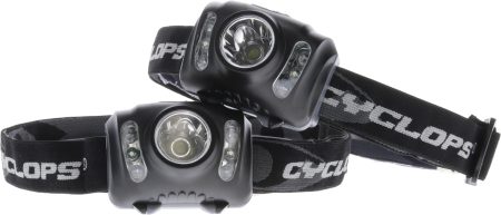 Cyclops CYCHL2102PK Headlamp  210 Lumens White Red/Green/White LED Bulb Black 2 Pack