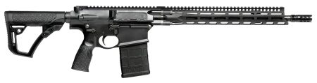 Daniel Defense 0215707258047 DD5 V3 7.62x51mm NATO 16" 20+1 Black Hard Coat Anodized Black Phosphate 6 Position w/SoftTouch Overmolding Stock Black Polymer Grip