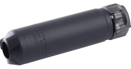 SUREFIRE SOCOM 4 SERIES, 5.56 CAL SUPPRESSOR, LOW BACK PRESSURE, 5.5" BLACK