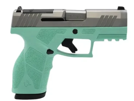 TAURUS GX2 TORO 9MM 3.38" STAINLESS/CYAN 1-13RD MAG