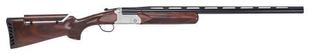 Stevens 23222 555 Trap 12 Gauge 3" 1rd 30" Vent Rib Barrel, Silver Aluminum Receiver, Turkish Walnut Fixed Adjustable Comb Stock Ambidextrous