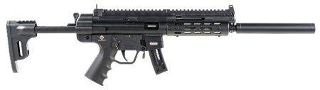 GSG GERGGSG1610ML GSG-16 Full Size 22 LR 10+1 16.25" Black Black Polymer Receiver Black Collapsible w/Storage Compartment Stock Right Hand