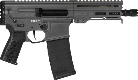 CMMG 30A0E33TNG Dissent MK4 300 Blackout 30+1 6.50", Tungsten Gray Cerakote Rec, OEM Grip, Picatinny Buffer Adapter, Zeroed Drop-In Single Stage Trigger