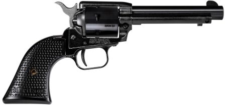 Heritage Mfg RR22MB4PG Rough Rider 22 LR/22 WMR 6 Shot, 4.75" Black Steel Barrel, Black Cerakote Zinc Alloy Frame, Black Cerakote Cylinder, Black Polymer Grip, Hammer/Thumb Safety, Exposed Hammer