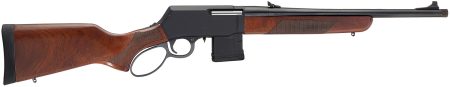 Henry Supreme .300 Blackout lever-action rifle with walnut stock, blued barrel and detachable magazine
