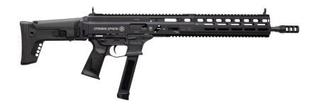 Grand Power 810091156094 Stribog SP9A3G 9mm Luger 16" Black Barrel, Black Receiver, Polymer Stock & Grip