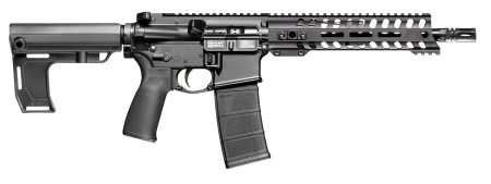 Patriot Ordnance Factory 2295 P15 Constable 300 Blackout 30+1 10.50" M-LOK Handguard, Black Anodized Aluminum Receiver w/Picatinny Rail, Black Polymer MFT Blade Stabilizer, MFT Grip