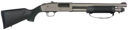Mossberg 50798 590A1 NFA Pro 12 Gauge 5+1 14" Tungsten Gray Cerakote Barrel & Steel Drilled & Tapped Receiver, Fixed Black Synthetic Stock