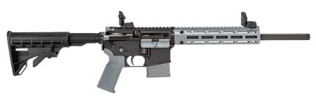 Tippmann Arms A101226 M4-22 LTE 22 LR 25+1 16" Black Parkerized Threaded Barrel, Matte Black Aluminum Receiver w/Picatinny Rail, Wolf Gray M-LOK Handguard Composite Forend, Black Polymer Stock, Gray G