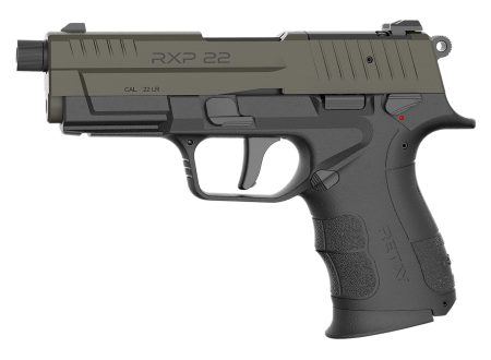 Retay USA RXP22BLKODSL13TH RXP 22 LR 13+1 4" Threaded Barrel, OD Green Cerakote Optic Ready/Serrated Slide, Black Cerakote Polymer Frame w/Accessory Rail, RMR/RMSc Footprint