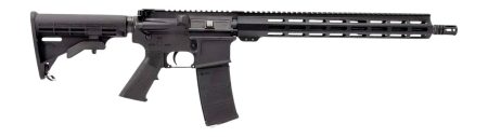 Andro Corp Industries 55616BB ACI-15 Bravo 5.56 NATO 30+1 16" Black Nitride Threaded Barrel, Black Anodized Aluminum Receiver w/Picatinny Rail, M-LOK Handguard, M4 Black Polymer Stock, A2 Grip, Ambide