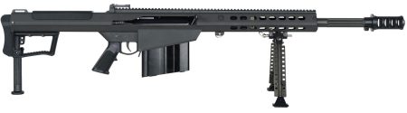 Barrett 20183 M107A1  50 BMG 10+1 20" Fluted Barrel, Picatinny Rail Receiver, M-LOK Handguard, QD BiPod Forend, Black Polymer Grip